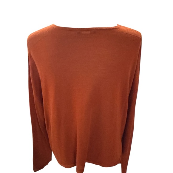 Eileen Fisher Terracotta Long Sleeve sweater - Picture 2 of 3